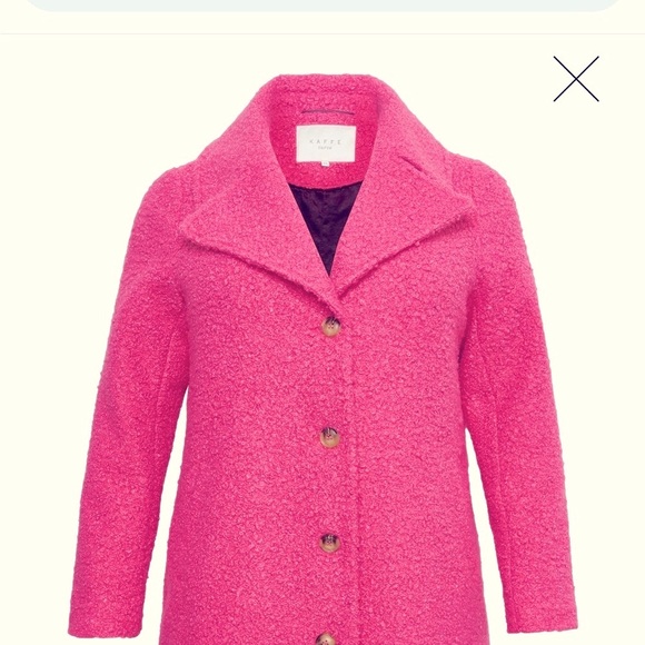 Danish brand Kaffe pink winter coat - Picture 1 of 11